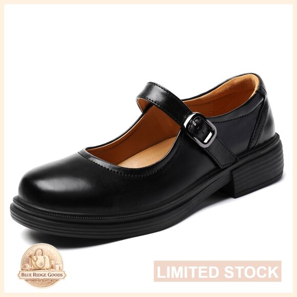 Shoes - Platform Mary Jane Flats Comfortable Dressy Casual Non Slip Work Shoes